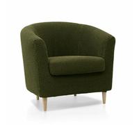SOFASKINS® Housse pour Fauteuil - Housse de canapé Super élastique - Design Exclusif - Respirant et Durable - Facile à Installer - Dimensions : 60-90 cm - Vert