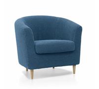 SOFASKINS® Housse pour Fauteuil - Housse de canapé Super élastique - Design Exclusif - Respirant et Durable - Facile à Installer - Dimensions : 60-90 cm - Bleu Ciel