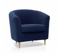 SOFASKINS® Housse pour Fauteuil - Housse de canapé Super élastique - Design Exclusif - Respirant et Durable - Facile à Installer - 60-90 cm - Bleu Marine