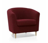 SOFASKINS® Housse pour Fauteuil - Housse de canapé Super élastique - Design Exclusif - Respirant et Durable - Facile à Installer - 60-90 cm - Bordeaux