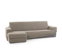 SOFASKINS® Super Stretch Chaise Longue Cover, Housse de canapé Gauche Bras Court, Housse de canapé Respirante, Confortable et Durable, Dimensions de canapé compatibles (210-340 cm), Couleur Lin