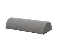 Soferia Housse de Rechange Compatible pour BEDDINGE Coussin Demi-Lune, Tissu Elegance Light Grey (RÉSISTANT AUX Taches, HYDROPHOBE et RÉSISTANT AUX Rayures), Gris
