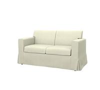 Soferia Housse de Rechange Compatible pour SANDBY canapé 2 Places, Tissu Eco Leather Light Beige, Beige