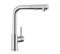 Sofetiy Robinet Cuisine Douchette, Mitigeur Cuisine avec Douchette avec Deux Types de Jet d'eau, Robinet d'Évier en Acier Inoxydable Brossé, Robinetterie de Cuisine Facile à Installer