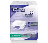 Soffisof Bed 80x180 Super - 90x Alèse Jetable Adulte - 6 Paquets de 15 Protège Matelas Jetable Avec Ailes 80x180cm, Absorption jusqu'à 8 Gouttes