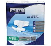 Soffisof Classic Couches Adultes Maxi M - 15x Couche Adulte Incontinence, Absorption 9 Gouttes, Change Complet Adulte Taille M (70-110 cm) - Paquet Individuel