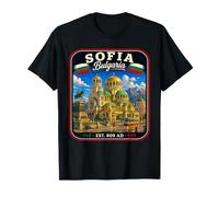 Sofia Bulgarie Voyage en Famille Ville Natale Sofia Vacation T-Shirt
