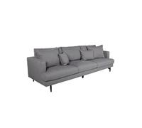 Canapé 3 Places en Tissu Sofia 260cm Gris gris