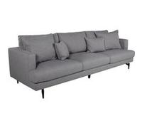 Canapé 3 Places en Tissu Sofia 260cm Gris gris
