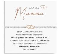 SOFIA FERRER Cadeau amical spécial original, bracelet en acier pour femme avec dédicace passionnante, cadeaux maman, tante, cadeau pour amie, bracelet amitié, Noël, Medium, Métal, Pas de gemme