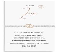 SOFIA FERRER Cadeau amical spécial original, bracelet en acier pour femme avec dédicace passionnante, cadeaux maman, tante, cadeau pour amie, bracelet amitié, Noël, Medium, Métal, Pas de gemme