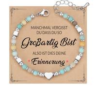 SOFIA FERRER Cadeau idéal pour une amie, bracelet en acier inoxydable pour femme avec dédicace touchée, bracelets d'amitié, cadeau pour sœur, amies, idée de cadeau, anniversaire, Mittelgroße, Métal