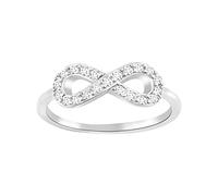 Sofia Milani - Bague pour Femmes en Argent 925 - avec Pierre de Zircon - Bague avec Motif en Forme d'Infini - 10088-20 (19.1)