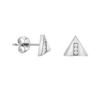 SOFIA MILANI - Boucles d'Oreilles pour Femme en Argent 925 - avec Pierres de Zircon - Clou d'Oreille en Forme de Triangle - E1281