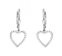 SOFIA MILANI - Boucles d'Oreilles pour Femme en Argent 925 - Boucle d'Oreille Pendantes en Forme de Cœur - E2816