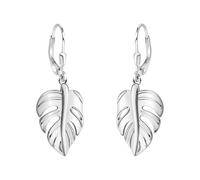 SOFIA MILANI - Boucles d'Oreilles pour Femme en Argent 925 - Boucle d'Oreille Pendantes en Forme de Feuille - E2838