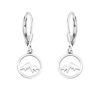 SOFIA MILANI - Boucles d'Oreilles pour Femme en Argent 925 - Boucle d'Oreille Pendantes en Forme de Montagne - E1968