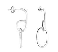SOFIA MILANI - Boucles d'Oreilles pour Femme en Argent 925 - Boucles d'Oreille Pendantes en Forme d'Ovale - E1476