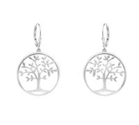 SOFIA MILANI - Boucles d'Oreilles pour Femme en Argent 925 - Boucles d'Oreilles Pendantes avec Motif en Forme Arbre de Vie - 20790