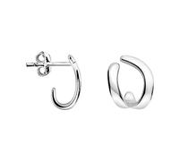 SOFIA MILANI - Boucles d'Oreilles pour Femme en Argent 925 - Clou d'Oreille Courbe - E2038