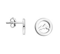 SOFIA MILANI - Boucles d'Oreilles pour Femme en Argent 925 - Clou d'Oreille en Forme de Cercle Montagne - E2483