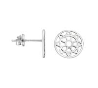 SOFIA MILANI - Boucles d'Oreilles pour Femme en Argent 925 - Clou d'Oreille en Forme de Cercle Ornement - E1921