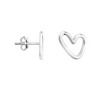 SOFIA MILANI - Boucles d'Oreilles pour Femme en Argent 925 - Clou d'Oreille en Forme de Cœur - E0816