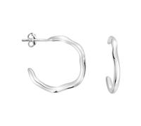 SOFIA MILANI - Boucles d'Oreilles pour Femme en Argent 925 - Clou d'Oreille en Forme de Géométrie organique - E2854