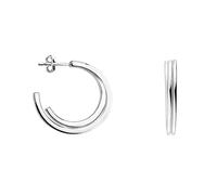 SOFIA MILANI - Boucles d'Oreilles pour Femme en Argent 925 - Créole en Forme de Courbe - E1279