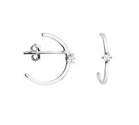 SOFIA MILANI - Boucles d'Oreilles pour Femme en Argent 925 - Créole en Forme de Pierre de Zircon - E1514