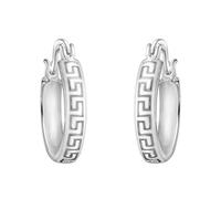 SOFIA MILANI - Boucles d'Oreilles pour Femme en Argent 925 - Créole en Forme Ornement Labyrinthe - E3021
