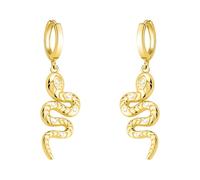 SOFIA MILANI - Boucles d'Oreilles pour Femme en Argent 925 - Plaqué Or - Boucle d'Oreille Pendantes en Forme Serpent - E2636