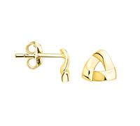 SOFIA MILANI - Boucles d'Oreilles pour Femme en Argent 925 - Plaqué Or - Clou d'Oreille en Forme de Triangle - E2548