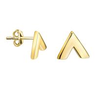 SOFIA MILANI - Boucles d'Oreilles pour Femme en Argent 925 - Plaqué Or - Clou d'Oreille en Forme de Triangle - E2506