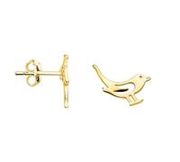 SOFIA MILANI - Boucles d'Oreilles pour Femme en Argent 925 - Plaqué Or - Clou d'Oreille en Forme d'Oiseau - E2456