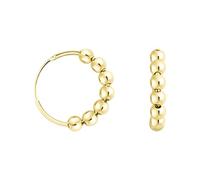 SOFIA MILANI - Boucles d'Oreilles pour Femme en Argent 925 - Plaqué Or - Créole en Forme de Boule - E1240