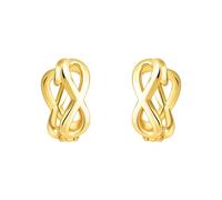 SOFIA MILANI - Boucles d'Oreilles pour Femme en Argent 925 - Plaqué Or - Créole en Forme d'Infini - E2537