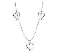 Sofia Milani - Collier pour Femme en Argent 925 - avec Pendentif en Forme de Cœur - N0592