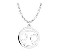 Sofia Milani - Collier pour Femme en Argent 925 - avec Pendentif en Forme de Signe du Zodiaque Cancer - N0716