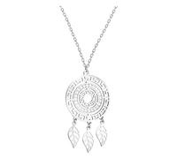 Sofia Milani - Collier pour Femme en Argent 925 - avec Pierre de Zircon - avec Pendentif en Forme d'Ornements Attrape-rêves - N0802