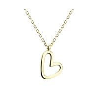 Sofia Milani - Collier pour Femme en Argent 925 - Plaqué Or - avec Pendentif en Forme de Coeur - N0482