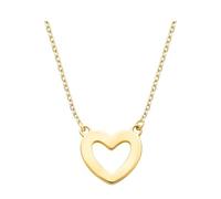 Sofia Milani - Collier pour Femme en Argent 925 - Plaqué Or - avec Pendentif en Forme de Cœur - N0625