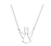 Sofia Milani - Collier pour Femmes en Argent 925 - avec Pendentif en Forme d'Ange - 50136