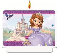 Sofia The First - Bougie, Anniversaire - Cire SG30378 (Taille unique) (Violet/Blanc)
