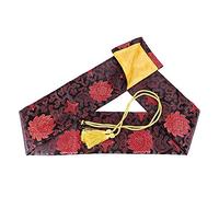 SOFIALXC Soie Sword Bag Samurai Katana Wakizashi Tanto Sword Cover Carry Bag avec Golden Gland,O