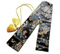SOFIALXC Soie Sword Bag Samurai Katana Wakizashi Tanto Sword Cover Carry Bag avec Golden Gland,S
