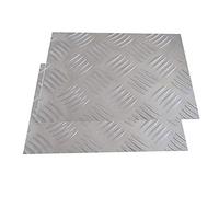 SOFIALXC Tôle en Aluminium Plaque De Fond Antidérapante Épais 3mm-200x200mm 2pcs