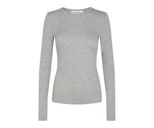 Sofie Schnoor - Chemisier à Manches Longues Gris Chiné - Femme - Tops - Gris - Taille: 38 FR