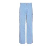 Sofie Schnoor - Pantalon Cargo Bleu avec Imprimé Rayé - Femme - Pantalons - Bleu - Taille: 42 FR
