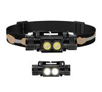 sofirn H25S Lampe Frontale LED 1200LM Rechargeable USB-C, Lampe de Tête Ultra Lumineuse avec 5 Modes, Légère & Étanchéité IPX6 pour le Travail, la Randonnée, l'Extérieur